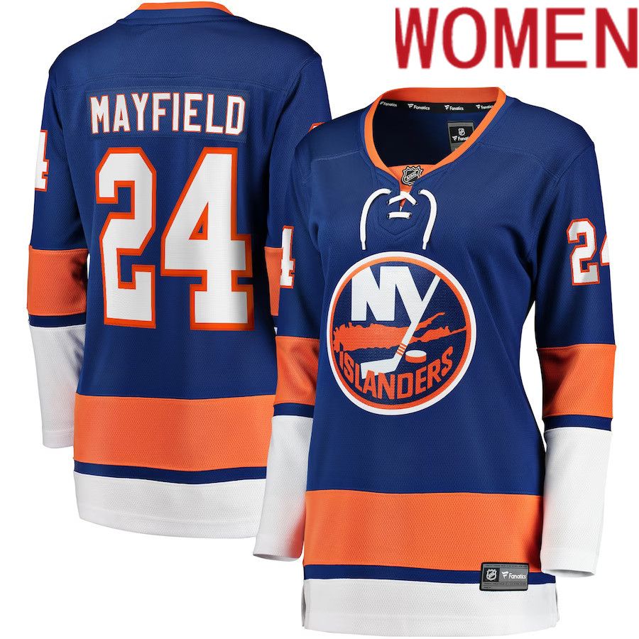 Women New York Islanders 24 Scott Mayfield Fanatics Branded Royal Breakaway NHL Jersey